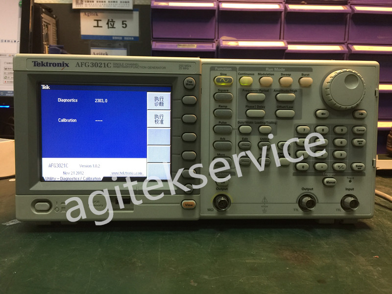 某高校泰克AFG3012C任意波形發生器自檢報錯維修詳情