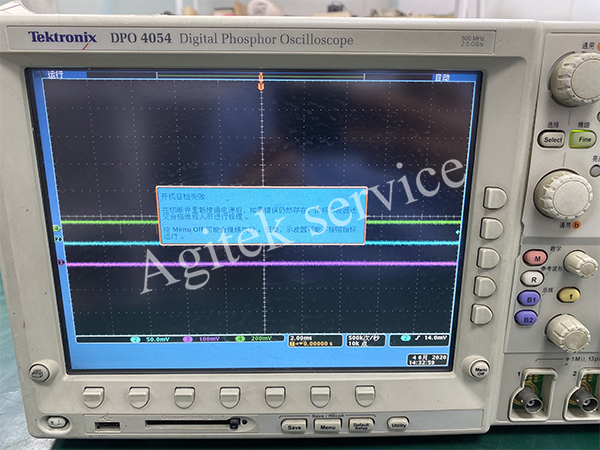 泰克示波器DPO4054開機自檢失敗維修售後