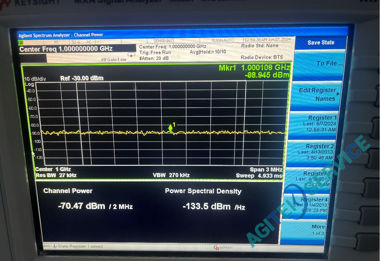 N9020A頻譜分析儀如何設置保存