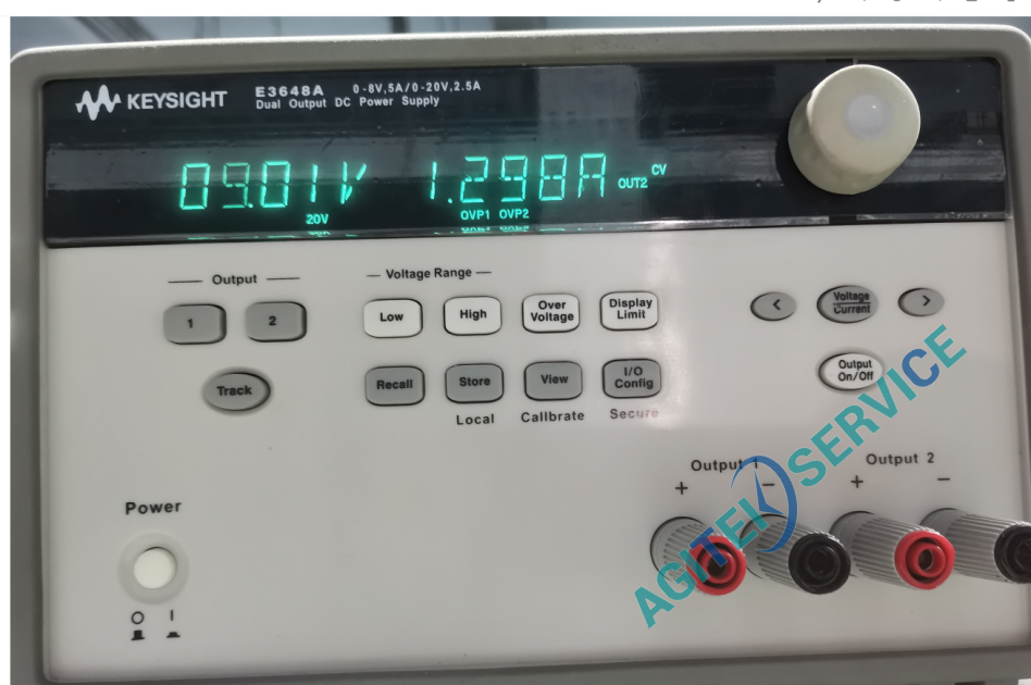 是德E3648A直流穩壓電源通道二異常圖