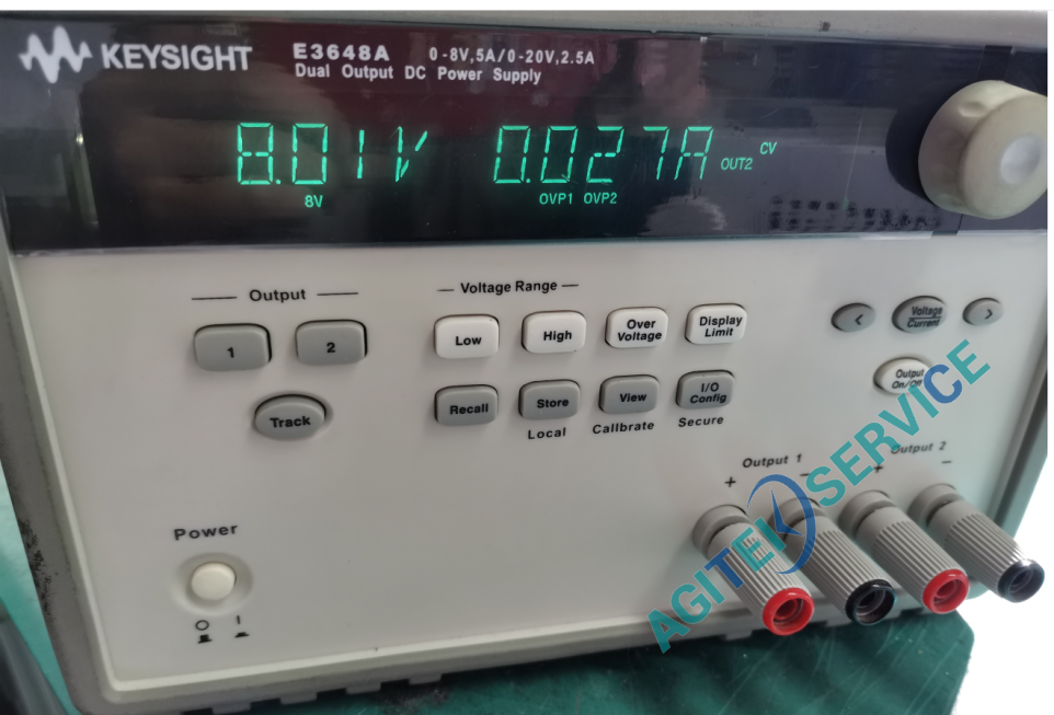 是德E3648A直流穩壓電源通道二異常修複照片