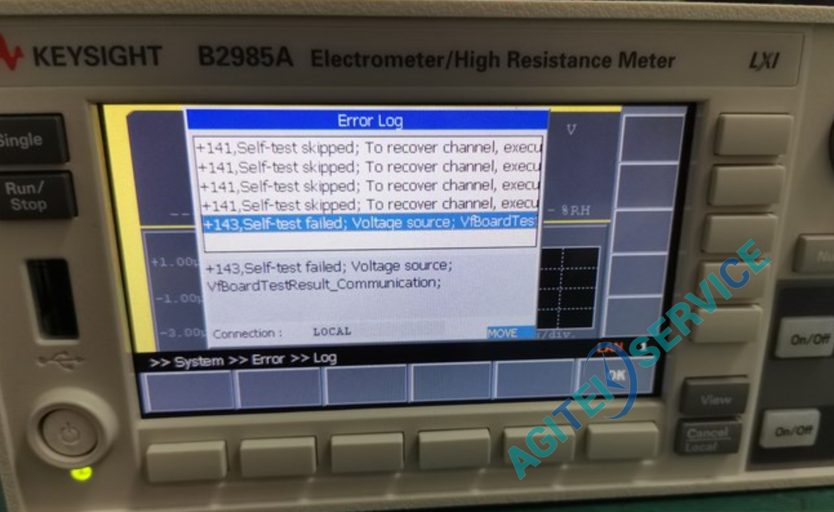 是德keysight B2985A高阻計開機黑屏維修
