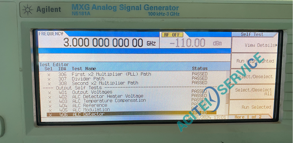 安捷倫Agilent N5181A射頻信號源自檢報錯406維修