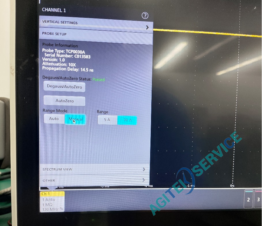 泰克電流探頭TCP0030A如何更改量程
