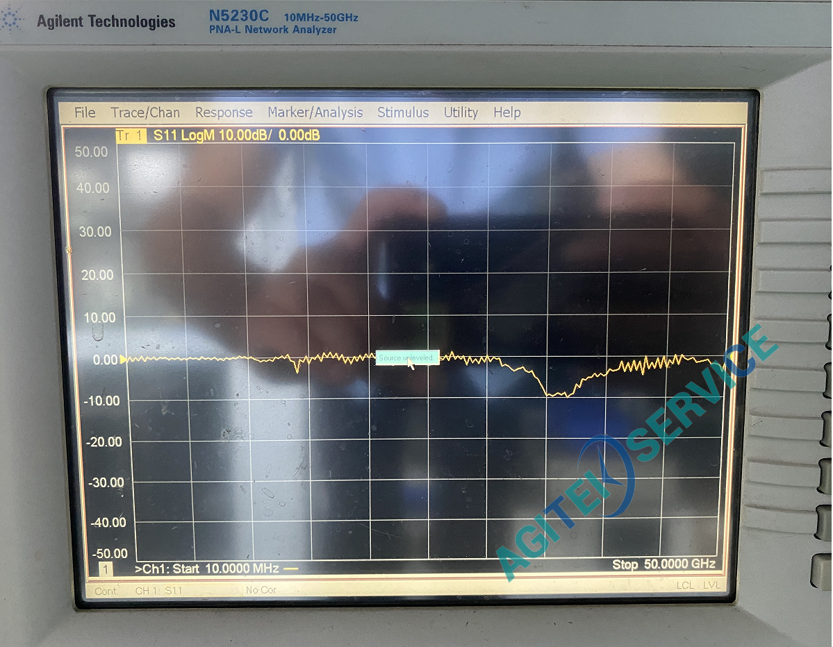 安捷倫N5230C網絡分析儀報錯unlevel維修