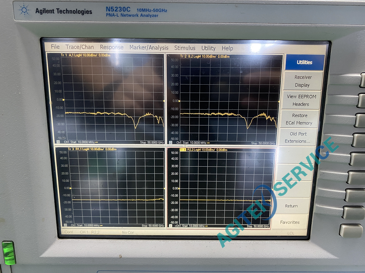 安捷倫N5230C網絡分析儀報錯unlevel維修