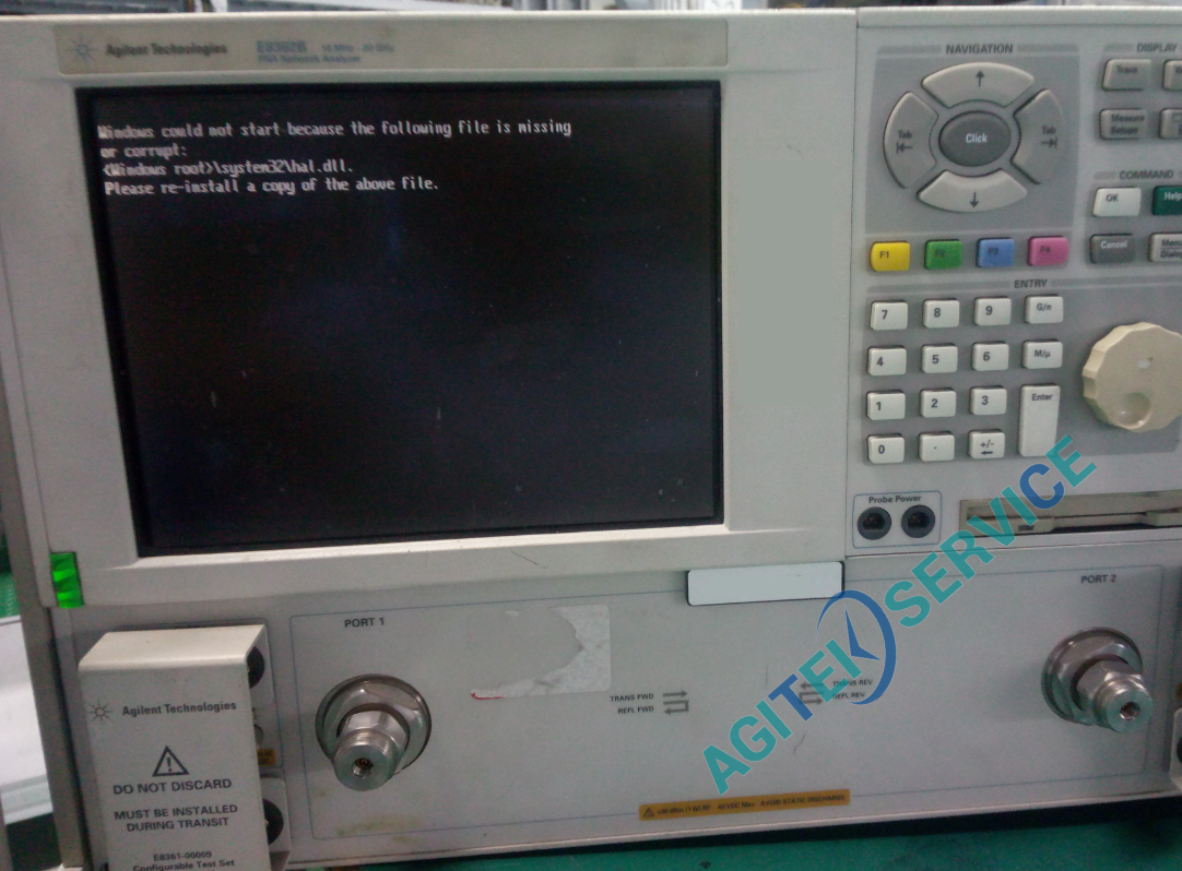 安捷倫Agilent E8362B網絡分析儀無法開機維修