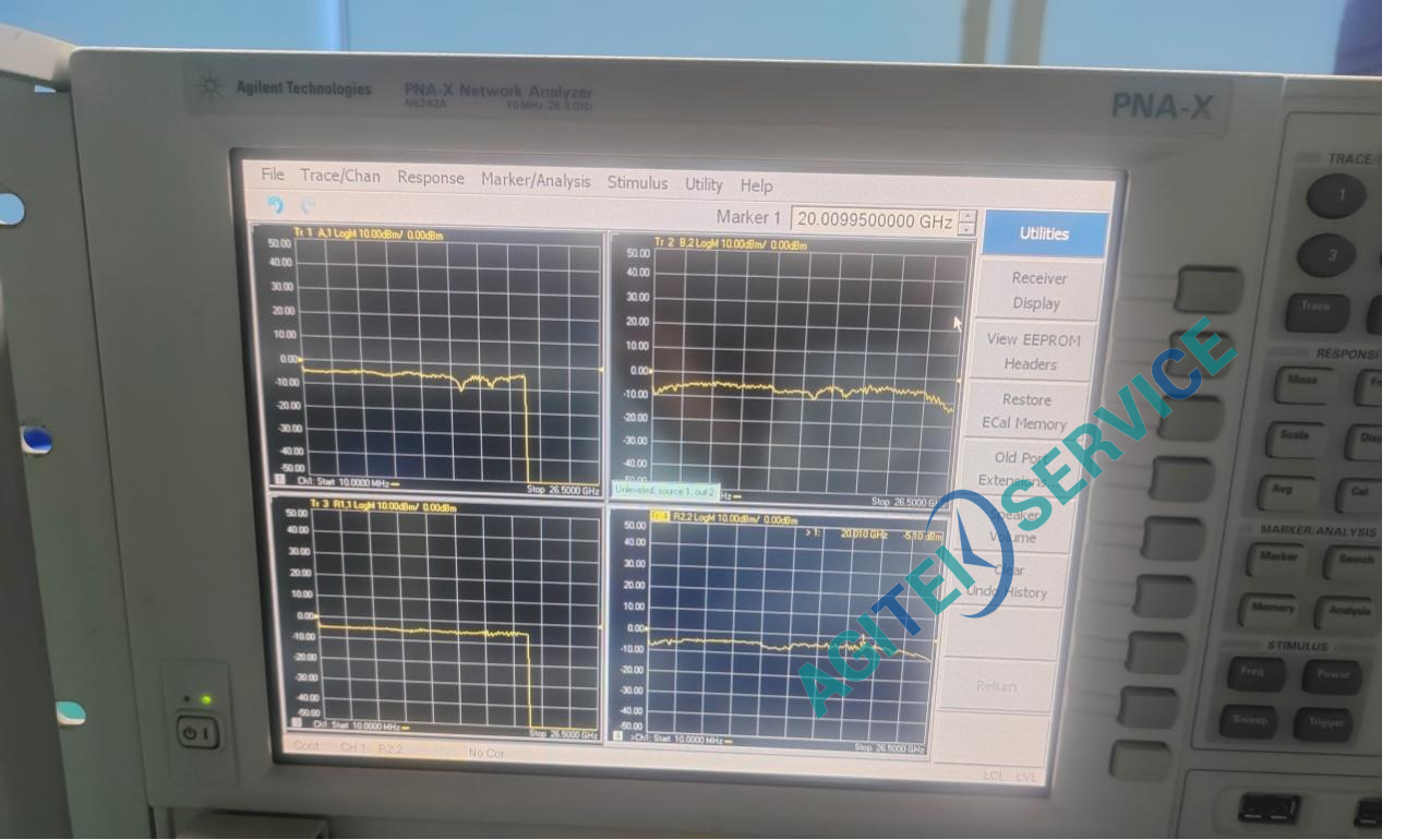 是德N5242A矢量網絡分析儀報錯Unlevel維修