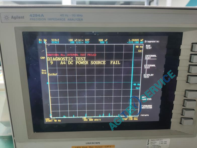 安捷倫4294A阻抗分析儀電橋不平衡維修