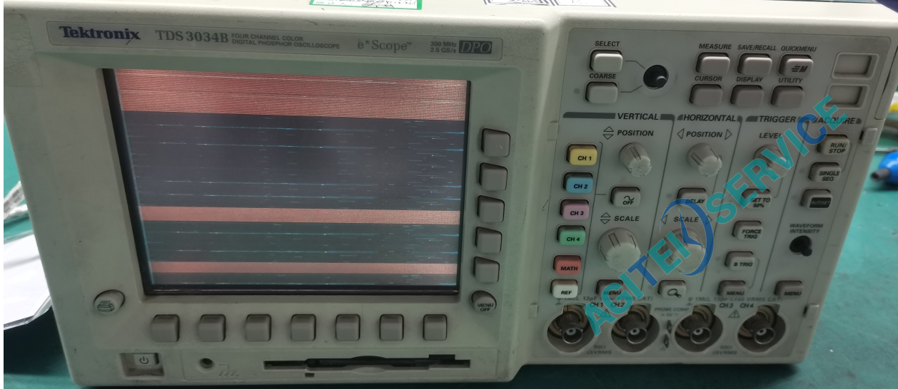泰克TDS3034B示波器開機花屏維修