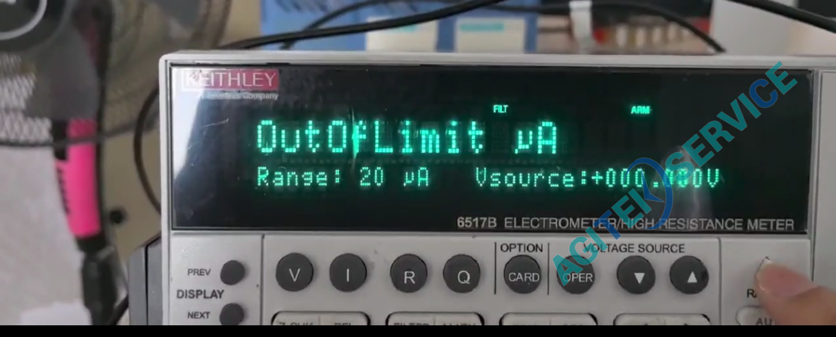 深夜成人在线观看6517B靜電計Out Of Limit顯示超量程維修
