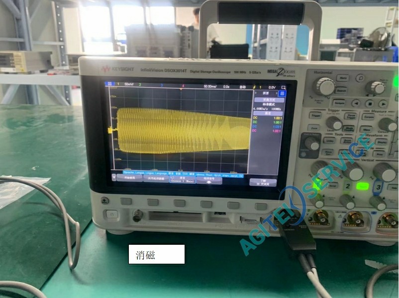 是德電流探頭N2781B開機消磁調零無反應，鉗口閉合不住維修