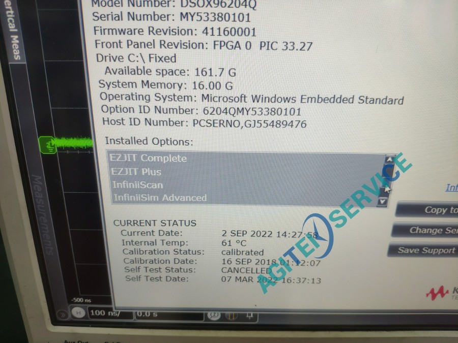 是德(Keysight)DSO8064A/DSO8104A示波器維修