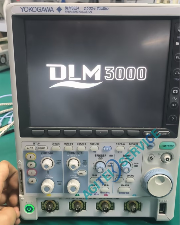 橫河示波器 DLM3024開機後卡在LOGO界麵維修