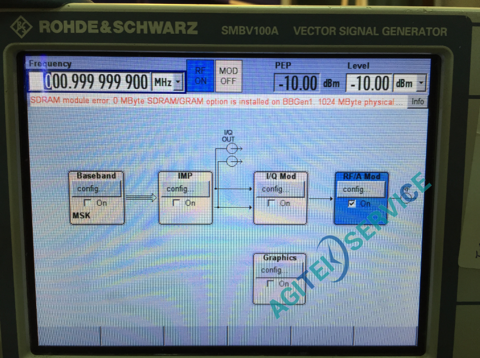 羅德與施瓦茨SMBV100A射頻信號源開機報錯維修