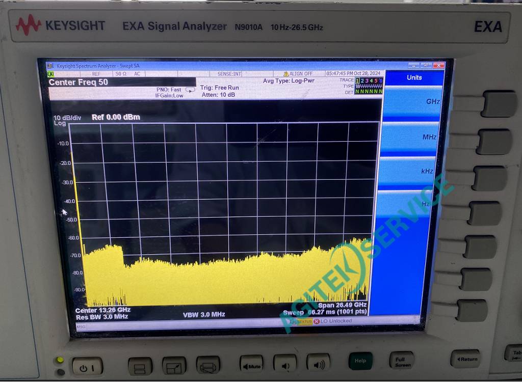 Keysight是德科技頻譜分析儀提示aligning 1 of 2 