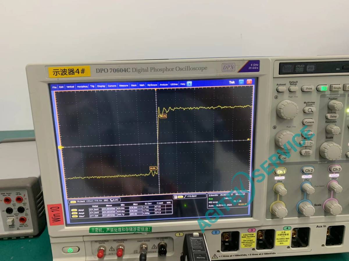 泰克7713電壓差分探頭測試異常維修