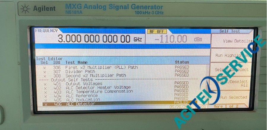 Agilent安捷倫N5181A MXG射頻模擬信號發生器維修