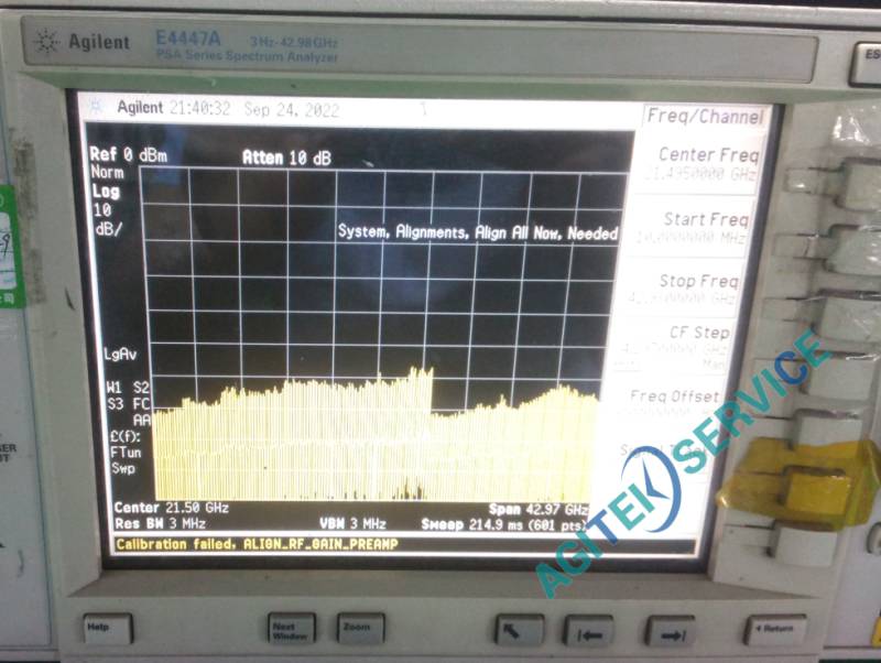 Keysight是德科技E4447A頻譜分析儀維修
