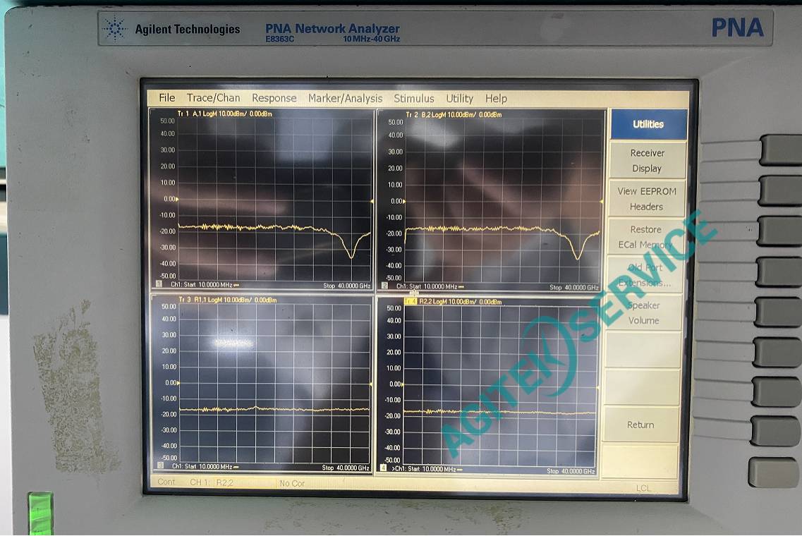 安捷倫E8363C網絡分析儀二端口B2跡線異常維修