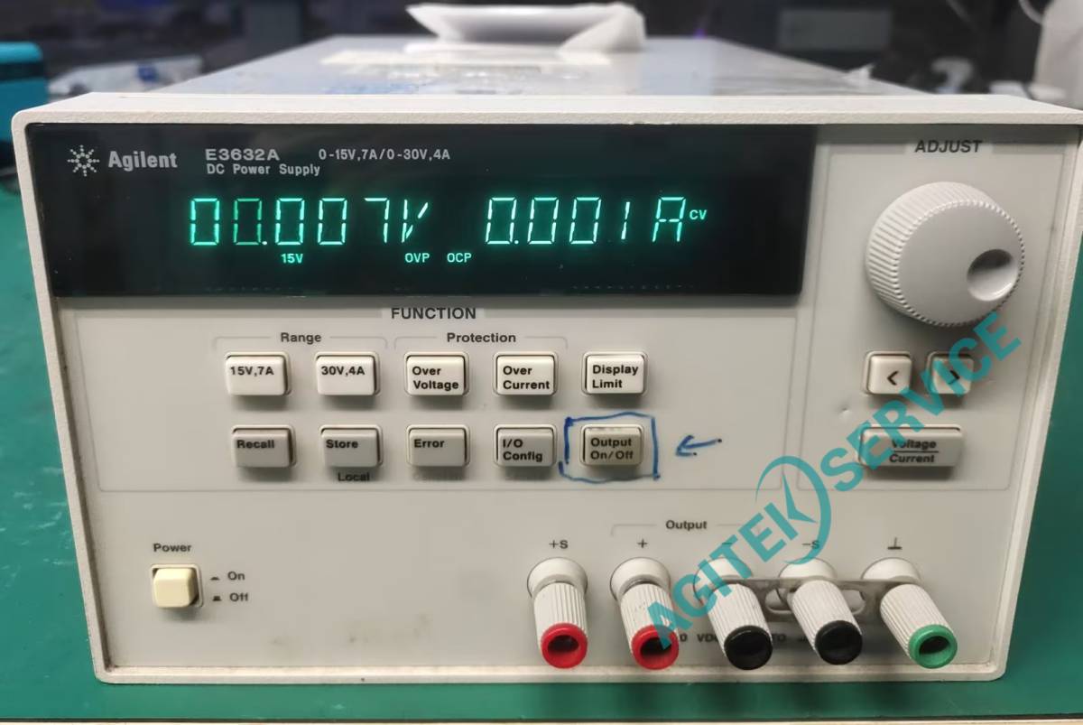安捷倫E3632A直流可調電源電壓電流輸出值無法通過旋鈕調節