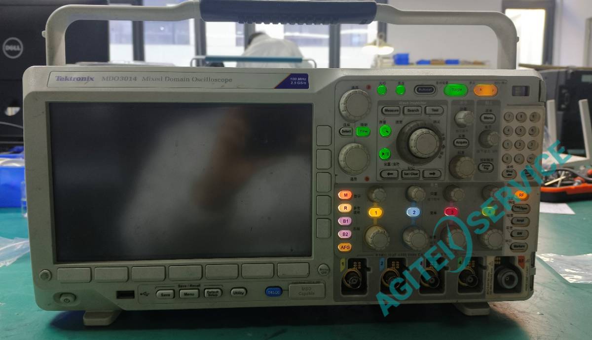 泰克MDO3014示波器開機後屏幕無反應維修
