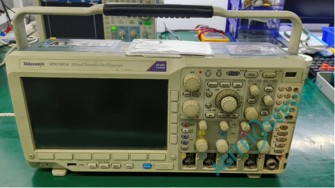 Tektronix泰克MDO3014示波器開機後屏幕無反應維修案例
