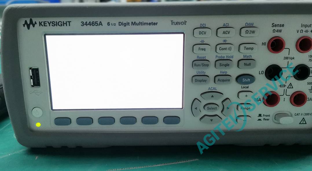 Agilent安捷倫34465A萬用表白屏維修
