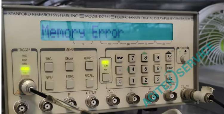 斯坦福脈衝發生器DG535開機後memory error報錯