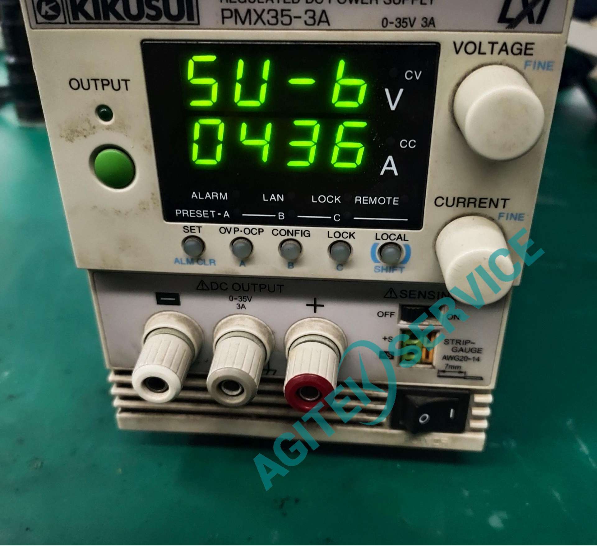 菊水PMX35-3A直流可調電源輸出電壓偏大