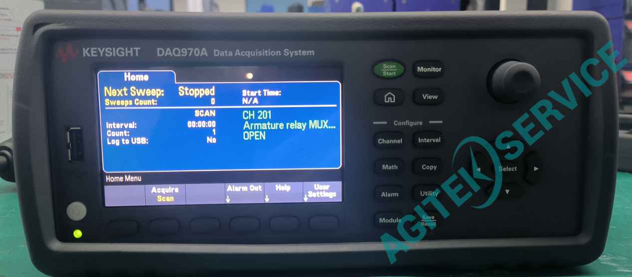 是德數據采集器DAQ970A開機報錯維修