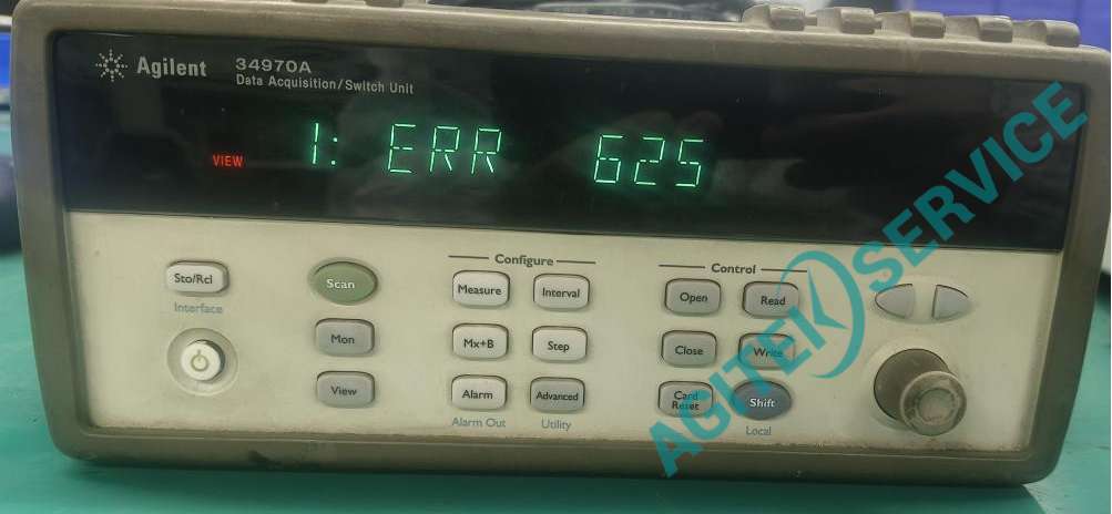 Agilent安捷倫數據采集器34970A開機報錯625維修