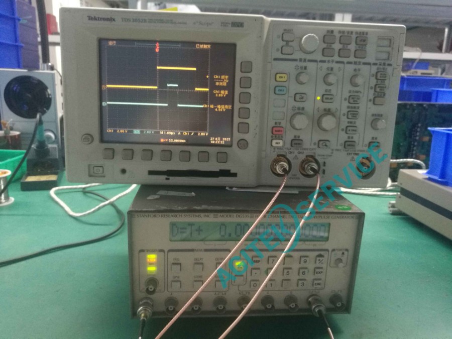  斯坦福DG535數字延時脈衝發生器無法開機維修