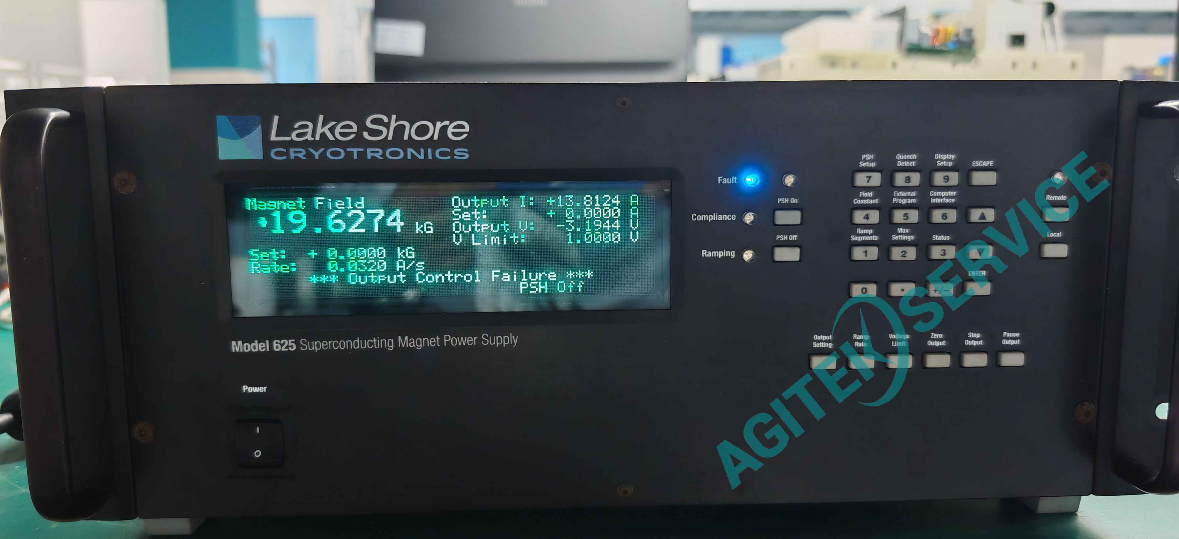 lake shore的625電源上電報警維修