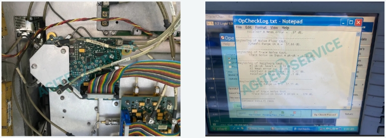 安捷倫N5230C 50G矢量網絡分析儀跡線異常維修