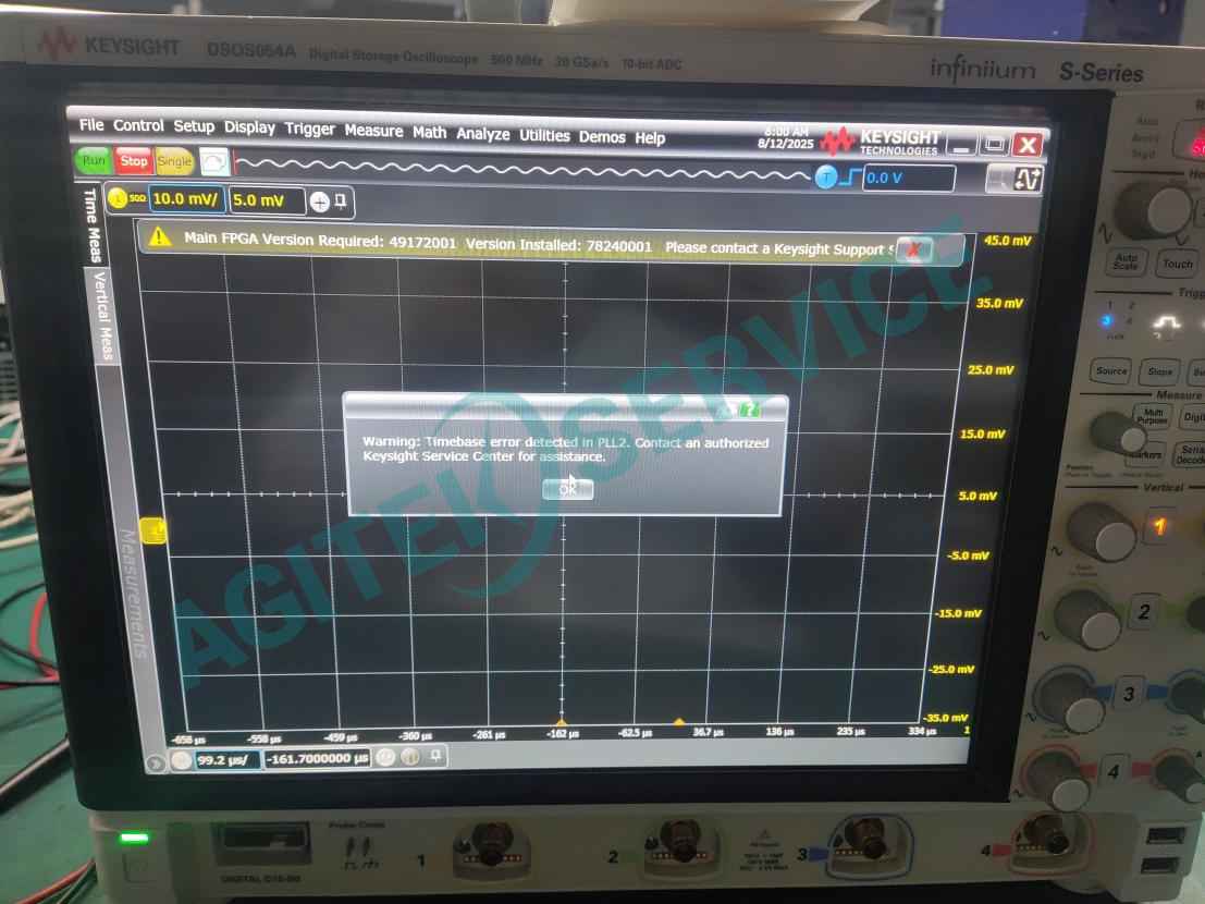 是德科技DSOS054A示波器測試軟件無法正常打開