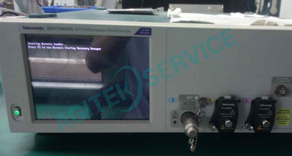 Tektronix泰克DPO75902SX 59G帶寬示波器開機後自動關機維修案例