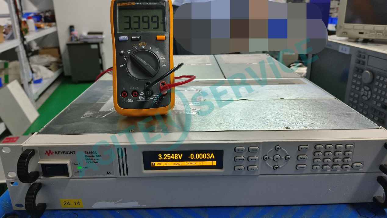 Keysight是德科技E4360A電源上電開機有小電壓維修案例