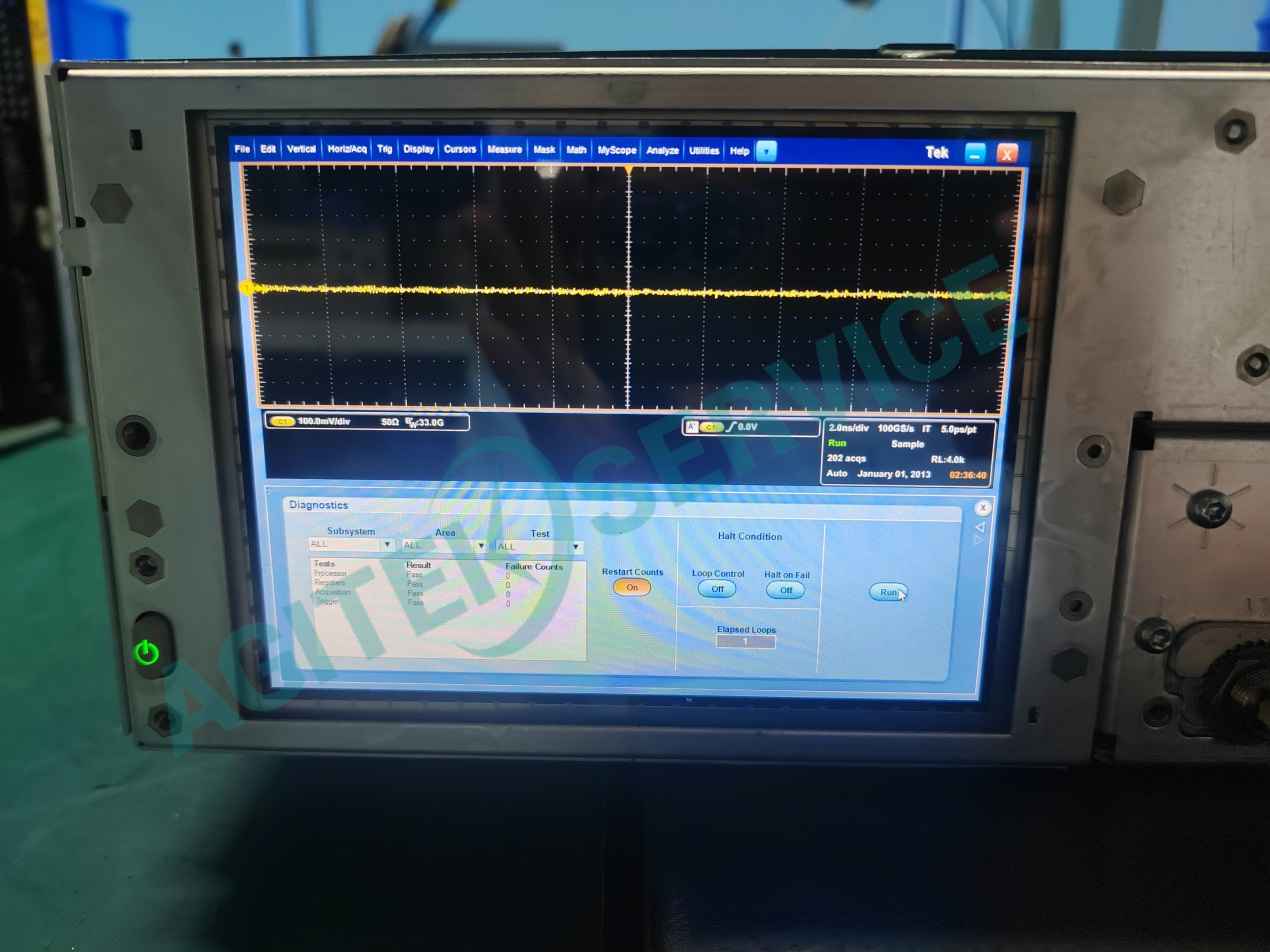 泰克DP77002SX高帶寬（76GHz）示波器無法開機維修