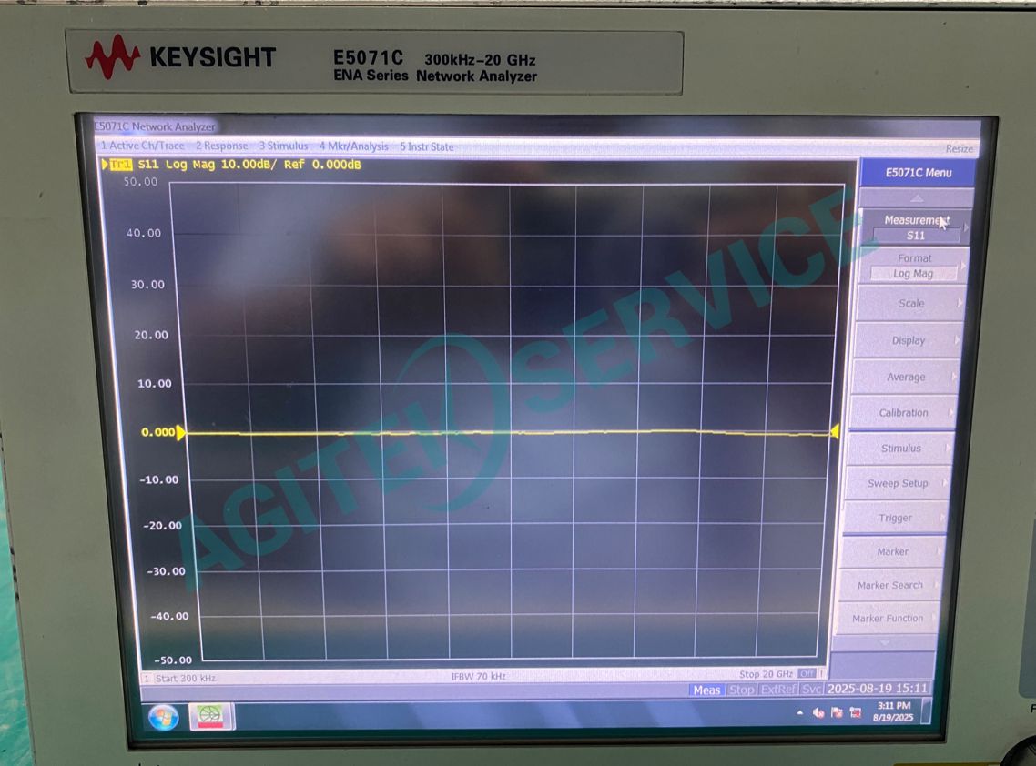 是德科技E5071C網絡分析儀輸出功率低維修
