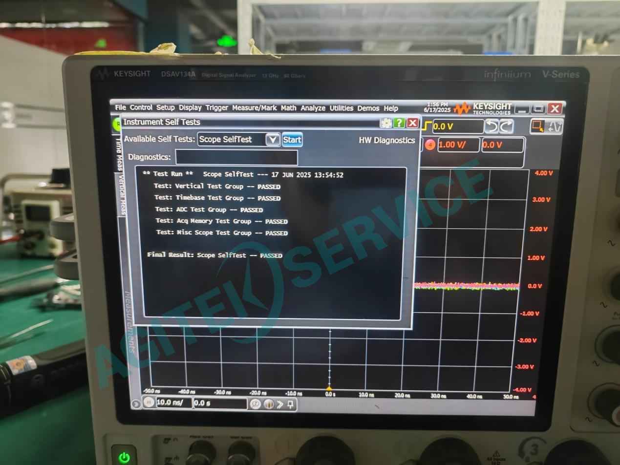 Keysight是德科技DSAV134A示波器不開機維修案例