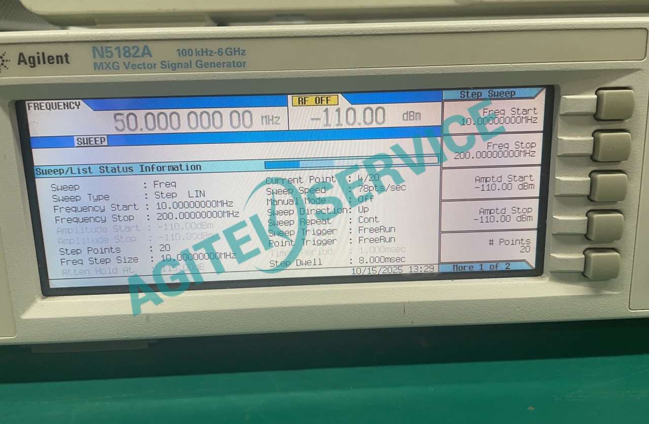 是德N5182A矢量信號發生器如何實現掃描與觸發外部儀器