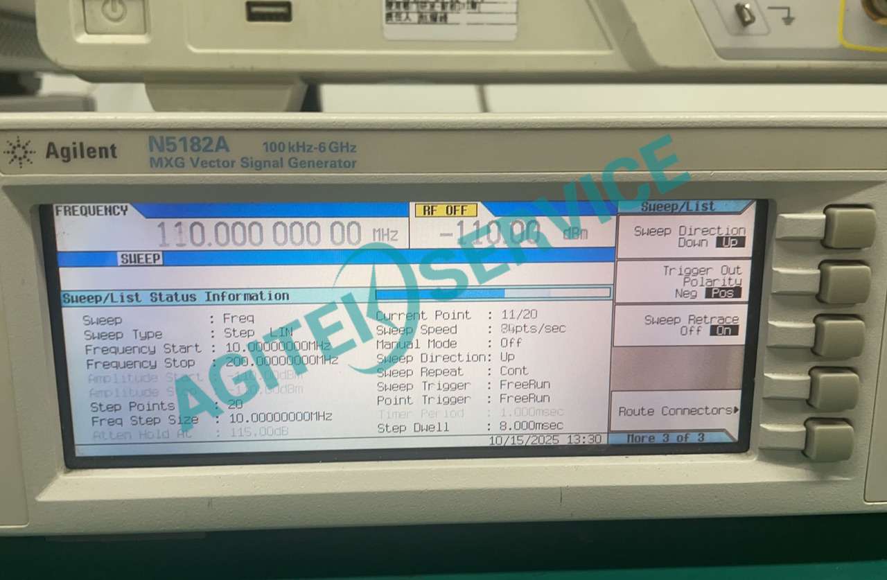 是德N5182A矢量信號發生器如何實現掃描與觸發外部儀器