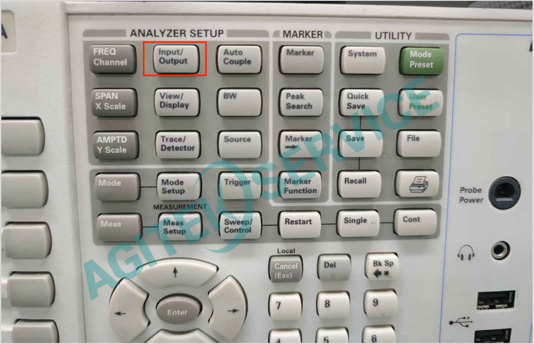 Keysight是德科技N9020A頻譜儀設備耦合方式設置步驟圖解