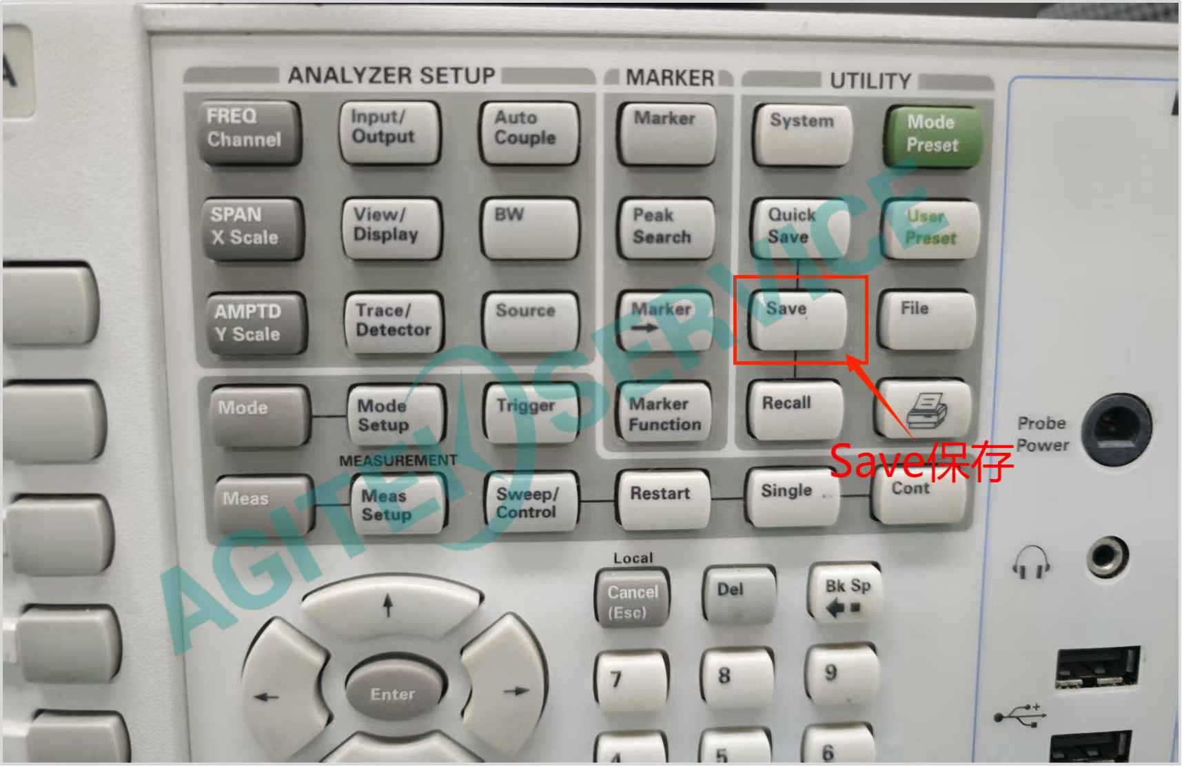 Keysight是德科技N9020A頻譜儀如何保存和調出設置、測量數據