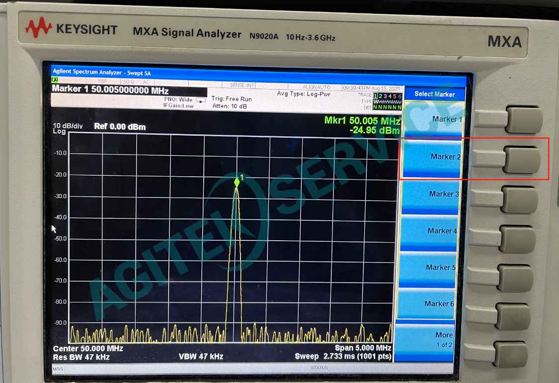 是德科技N9020A頻譜儀標記功能