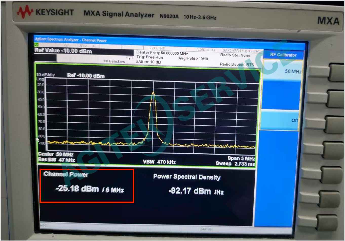 信道功率(Channel Power)是通信係統中用於描述特定信道或頻段內信號總功率的指標，通常用於衡量信號在指定頻率範圍內的能量分布。今天深夜福利AV測科科技給大家講講Keysight是德科技N9020A頻譜儀信道功率測試步驟圖解