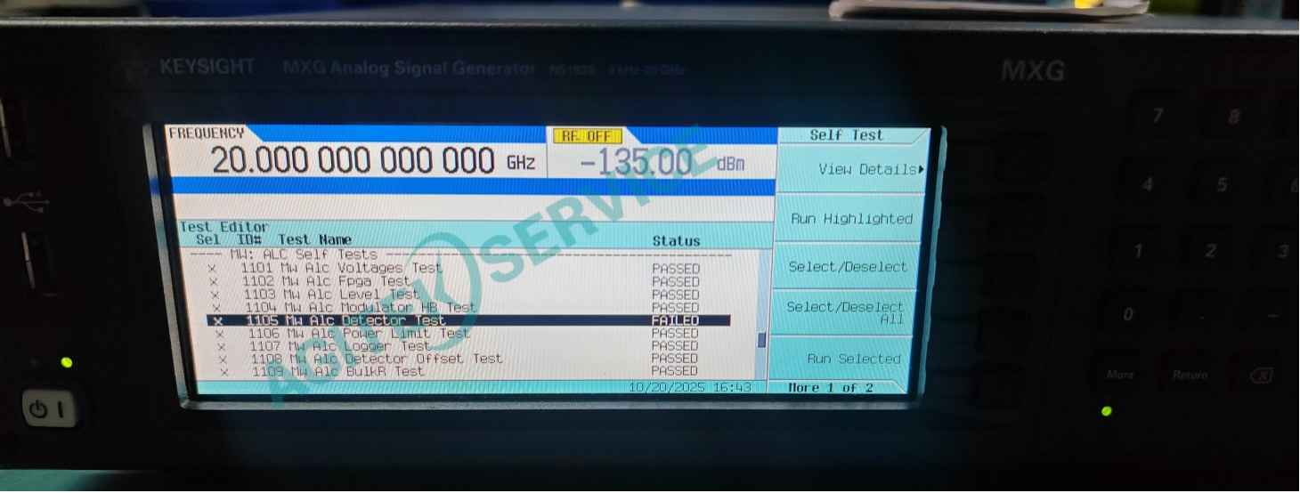 Keysight是德N5183B信號發生器常見故障代碼及解決方法