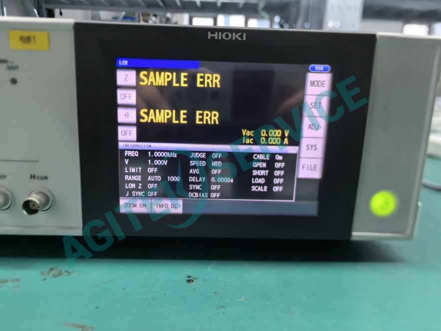 日置IM3536 LCR表開機報錯維修 日置IM3536 LCR表開機報錯維修