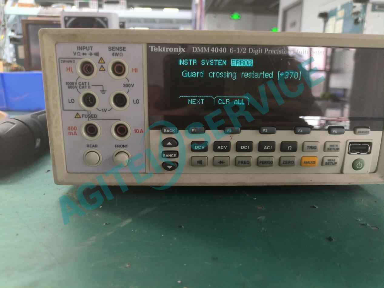 泰克DMM4040台式數字萬用表開機報錯370 泰克DMM4040台式數字萬用表開機報錯370